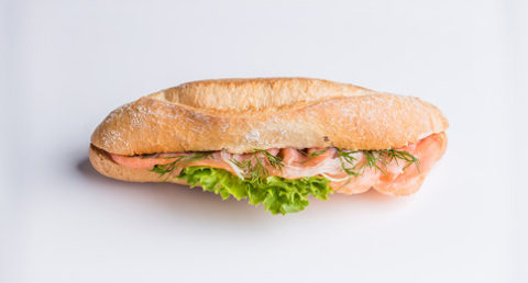 Sandwich au saumon